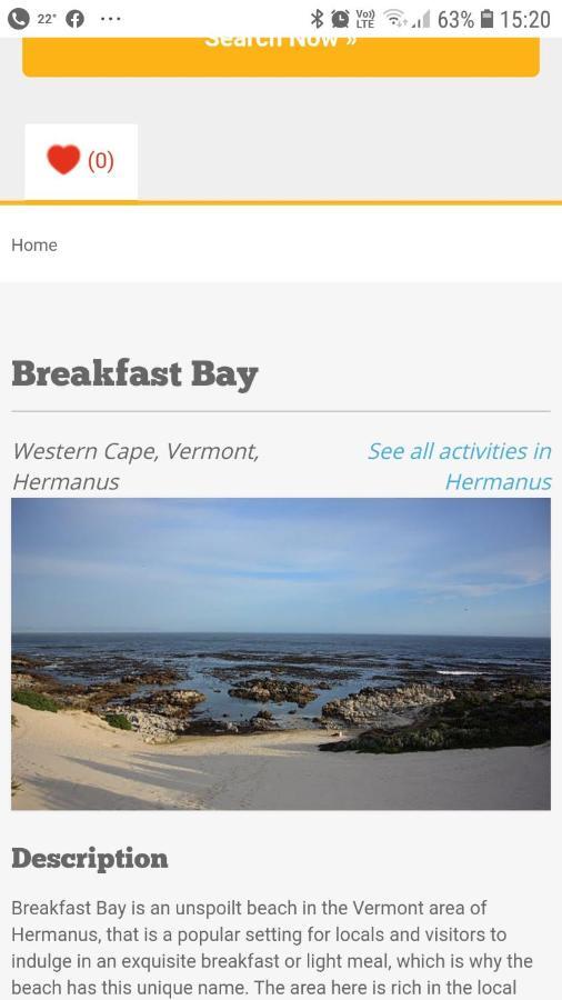 Beaumonte Guesthouse Hermanus Eksteriør billede